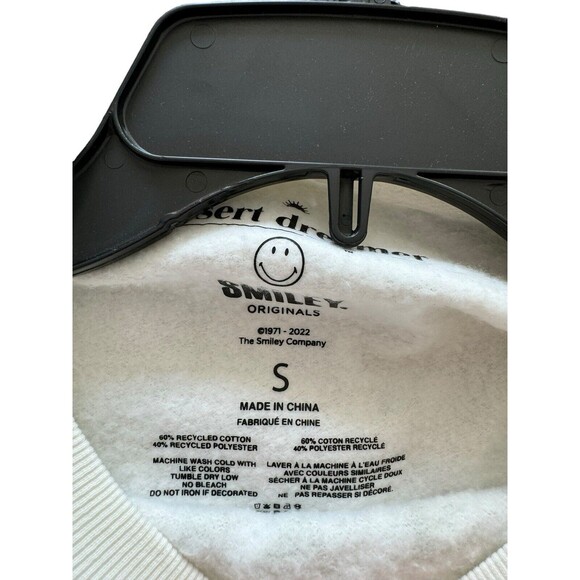 Desert Dreamer Smiley Earth Day Cotton Blend Crewneck Sweatshirt Size S Planet - Picture 9 of 9